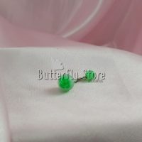 Piercing Ombligo Bolas Acrílico Verde Con Flor (306)