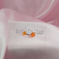Piercing Ombligo Dado Naranja (312)