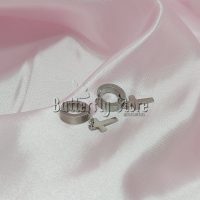 Argolla Cubana Unisex Con Dije Elefante A Presión (596)