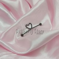 Barra Corazon Acero Negro (367)