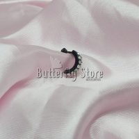 Piercing Negro Tipo Bull Con Strass (380)