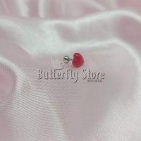 Piercing Labret Corazon Rojo (400)