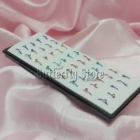 Argollita Metalizada con Perla (varios colores)