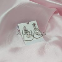 Aro Corazon con perla Colgante (varias medidas)