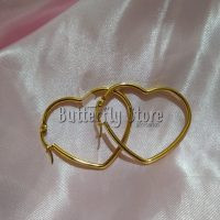 Argolla Corazon Dorada 4cm (1394)