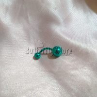 Piercing Ombligo Ionizado Verde (780)