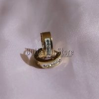 Aro Cubano AD con Strass Blancos (1526)