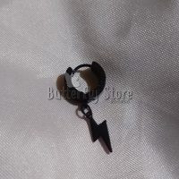 Aro Solitario Cubano con Rayo Negro (1534)