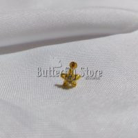 Helix Flor Dorada con Strass (818)