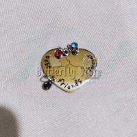 Dije Para Compartir Corazon x3 con strass (1349)