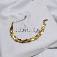 Pulsera Vibora Triple Enroscada Dorada (682)