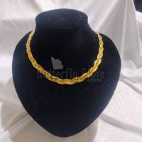 Cadena Vibora Triple Trenzada Dorada (469)